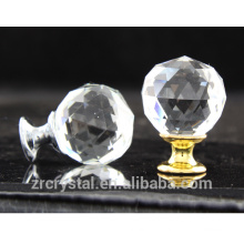 gold and silver mixed dresser, cabinet, drawer and wardrobe glass crystal ball handle pull push knobs wholesale